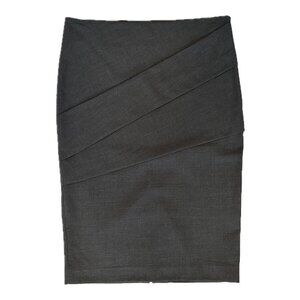 BRUNELLO CUCINELLI Grey Pencil Skirt - Size 4